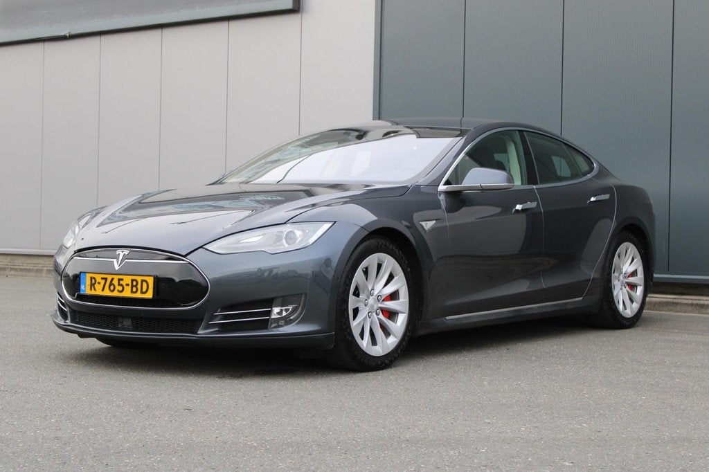 Tesla Model S 70D Base, 7-Zits, Leder, Nieuwe Remmen V+A, Le, Auto's, Tesla, Gebruikt, Zwart, Model S, 7 stoelen