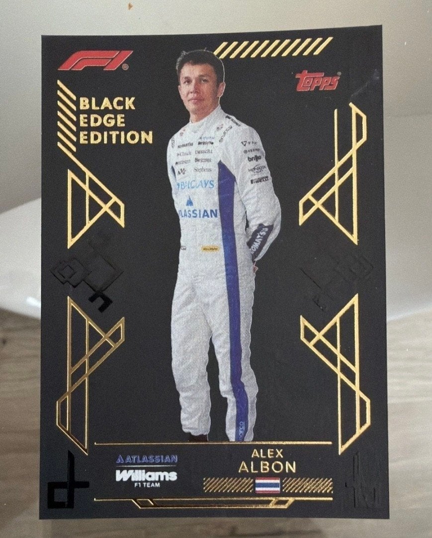 Alex Albon Topps F1 Black Edge Edition Williams kaart, Verzamelen, Ophalen of Verzenden, Zo goed als nieuw, Formule 1