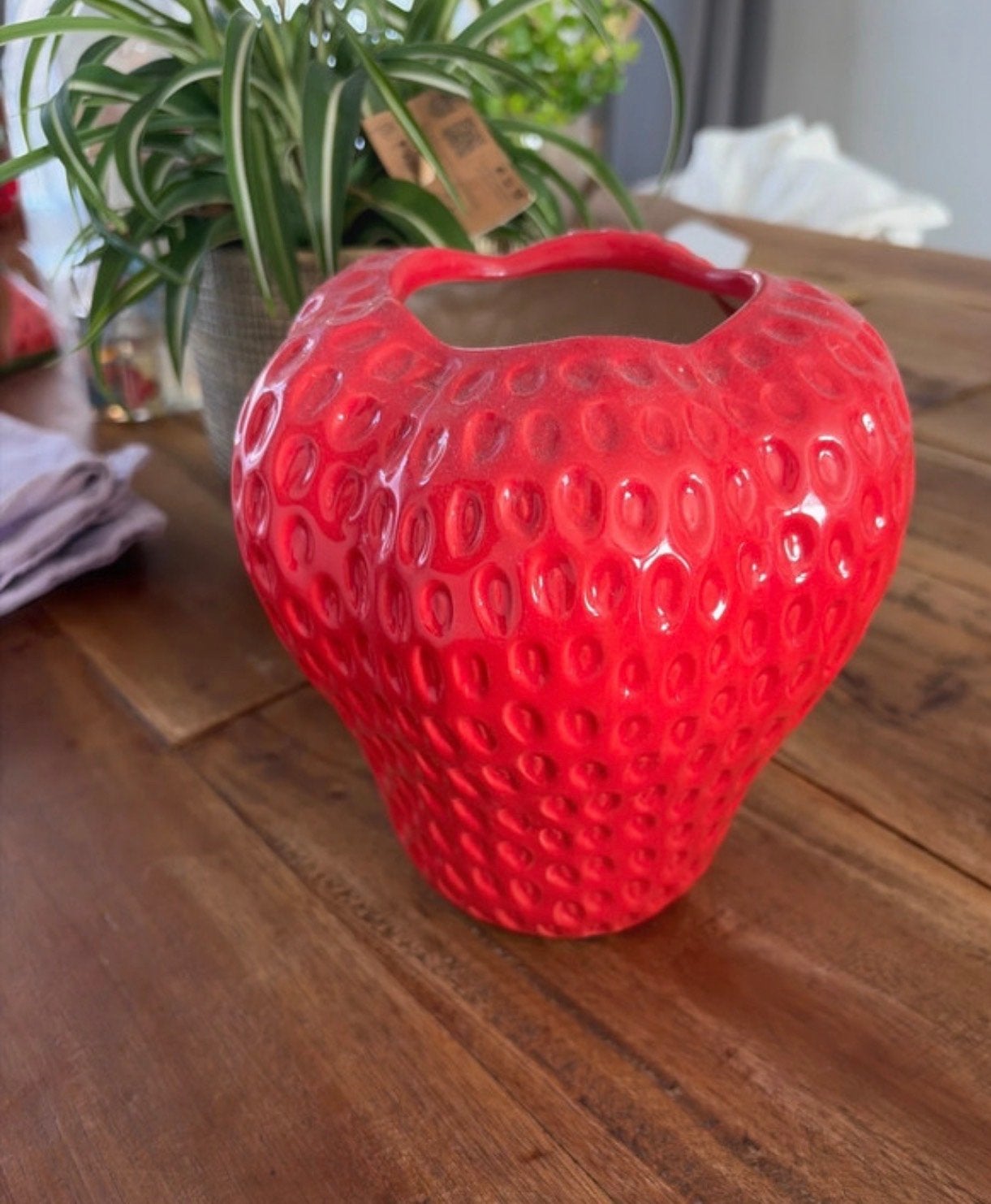 Aardbeienvaas - Unieke decoratie voor uw huis, Ophalen of Verzenden