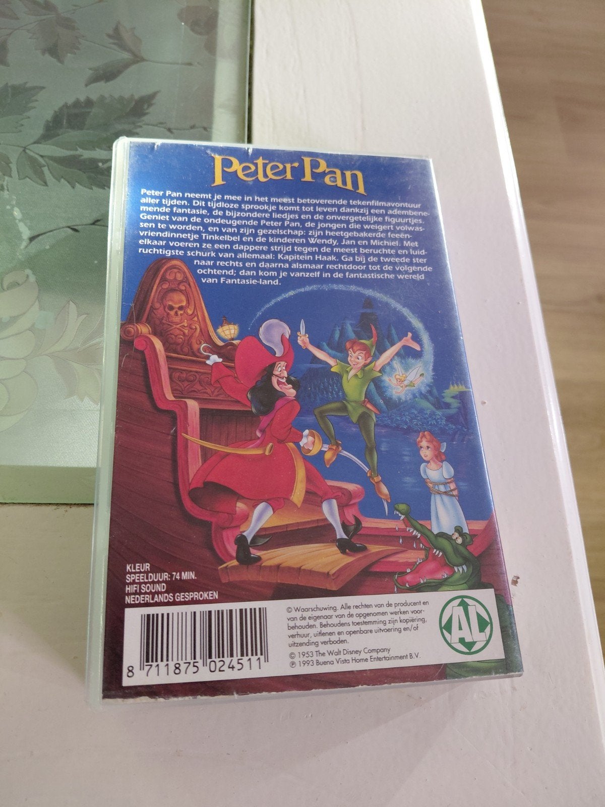 Disney Classics Peter Pan videoband., Cd's en Dvd's, Gebruikt, Tekenfilm, Alle leeftijden, Ophalen of Verzenden