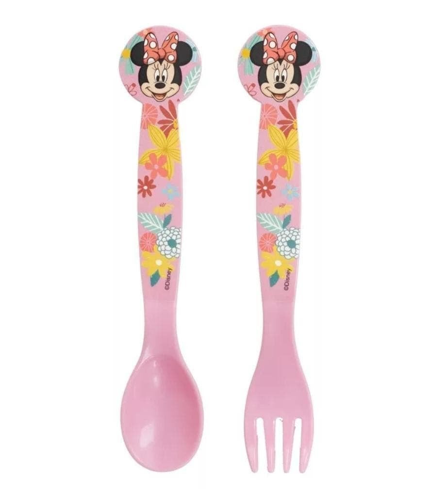 Minnie Mouse Bestek - Disney besteksetje - Vork en Lepel, Ophalen of Verzenden, Nieuw