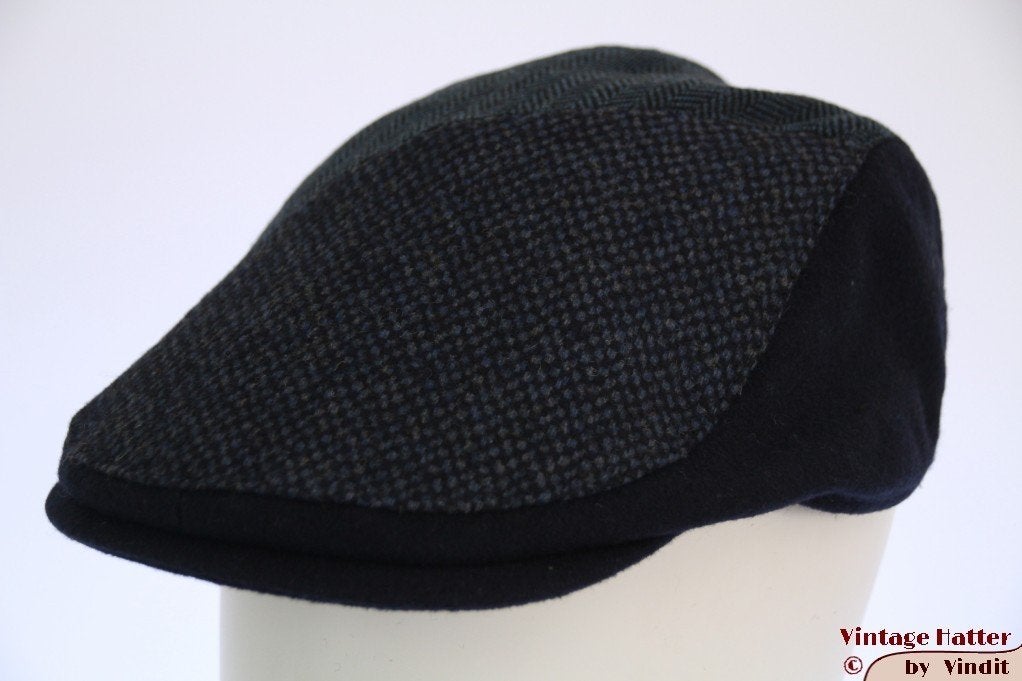 flatcap Platte pet Hawkins 3 patronen donkerblauw 59, 60 NEW, Kleding | Heren, Hoeden en Petten, 60 cm (XL, 7½ inch) of meer, Nieuw