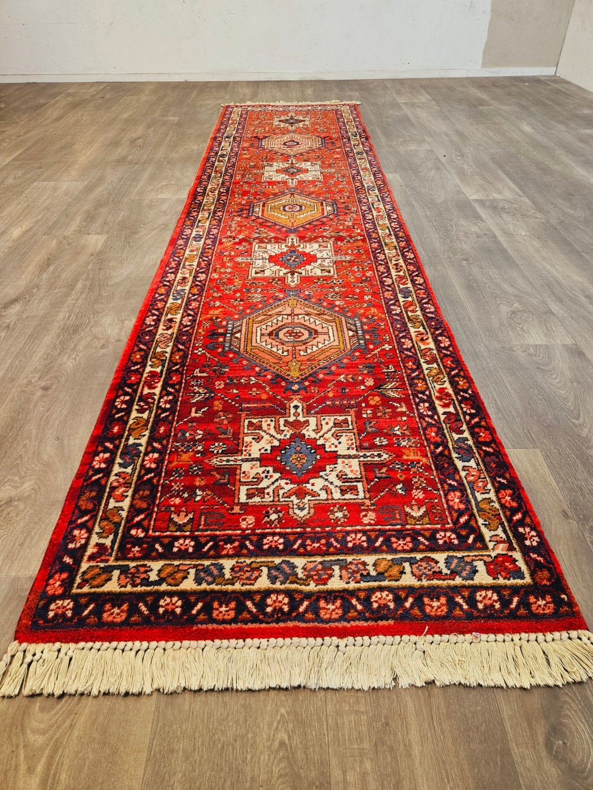 Perzische Loper. Prachtige kleuren en patronen! Weg = Weg!, Crème, 150 tot 200 cm, 200 cm of meer, Ophalen of Verzenden