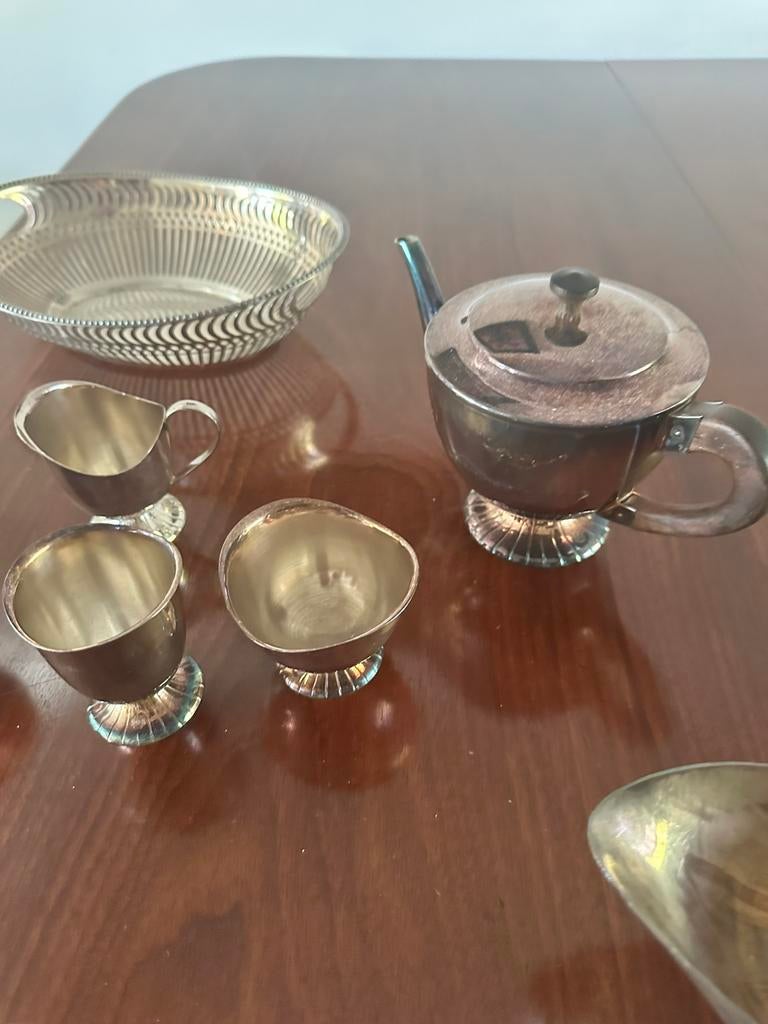 Verzilverd, Antiek en Kunst, Antiek | Goud en Zilver, Ophalen of Verzenden, Zilver