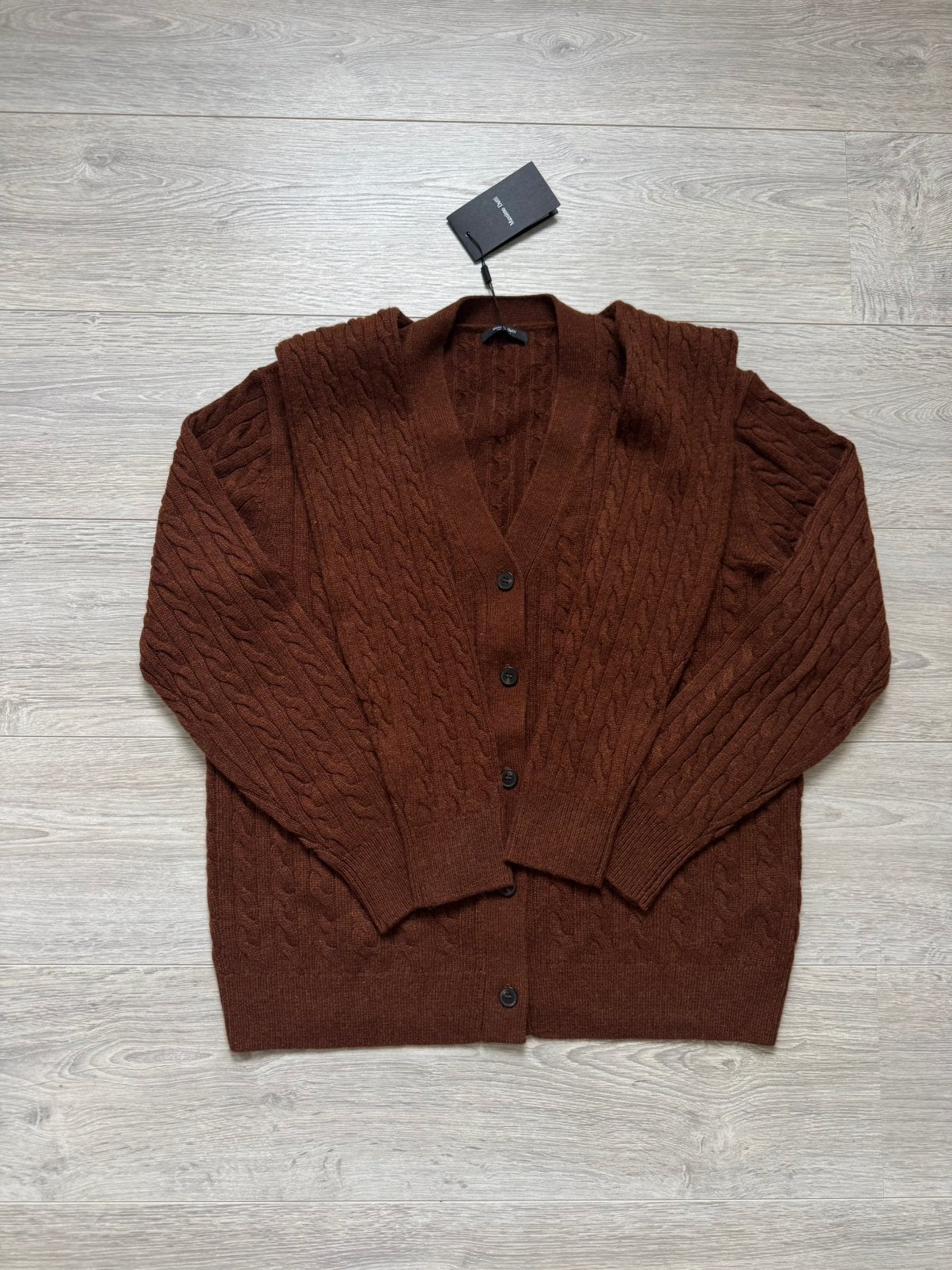 Massimo Dutti Vest van wol mix met sjaal maat M - Nieuw, Ophalen of Verzenden, Zo goed als nieuw, Blauw