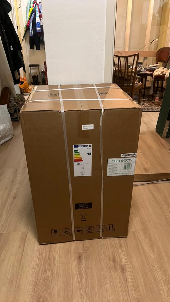 Exquisit GS81-040C, Minder dan 75 liter, Ophalen, Nieuw, Met vriesvak