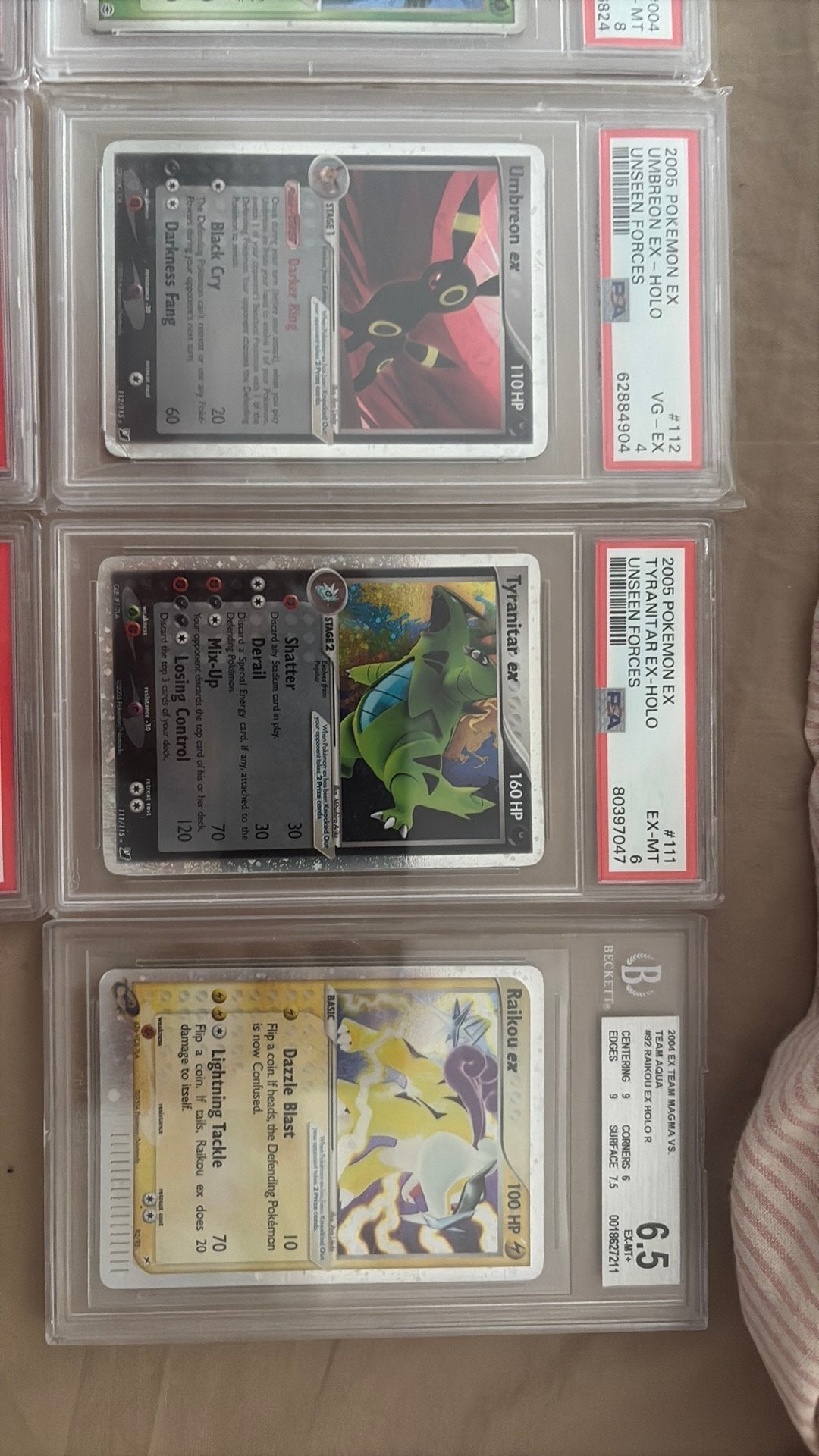 Verschillende pokemon slabs te koop en losse kaarten, Verzenden, Zo goed als nieuw