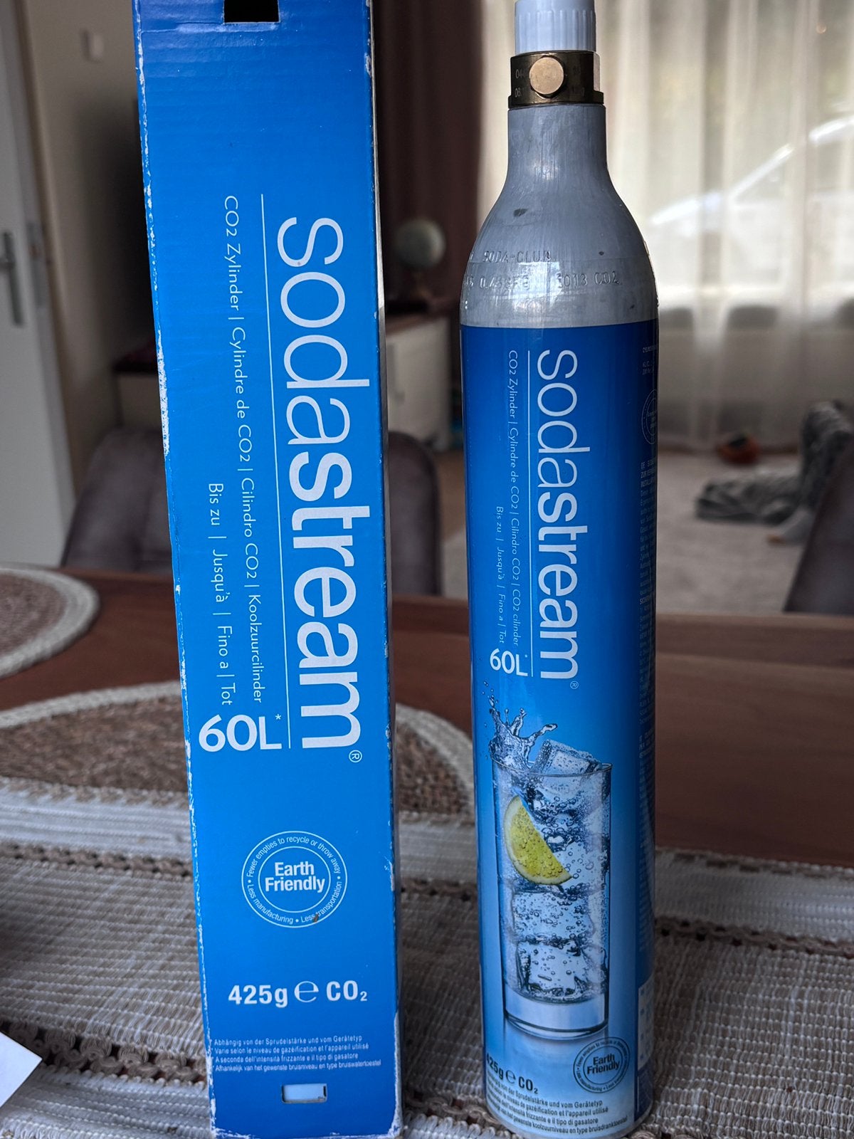 Sodastream cilinder, Ophalen of Verzenden, Zo goed als nieuw