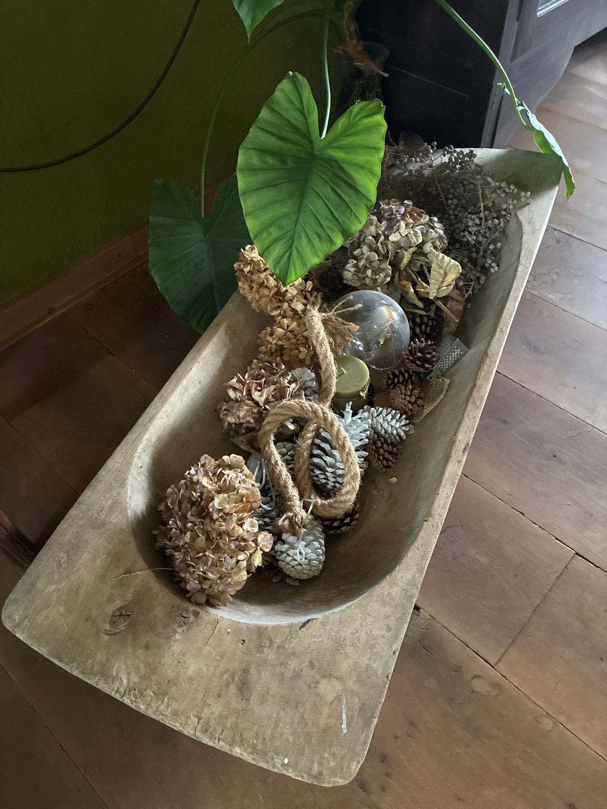 Antieke houten trog - 107 cm lang, 41 cm breed, Antiek en Kunst, Ophalen