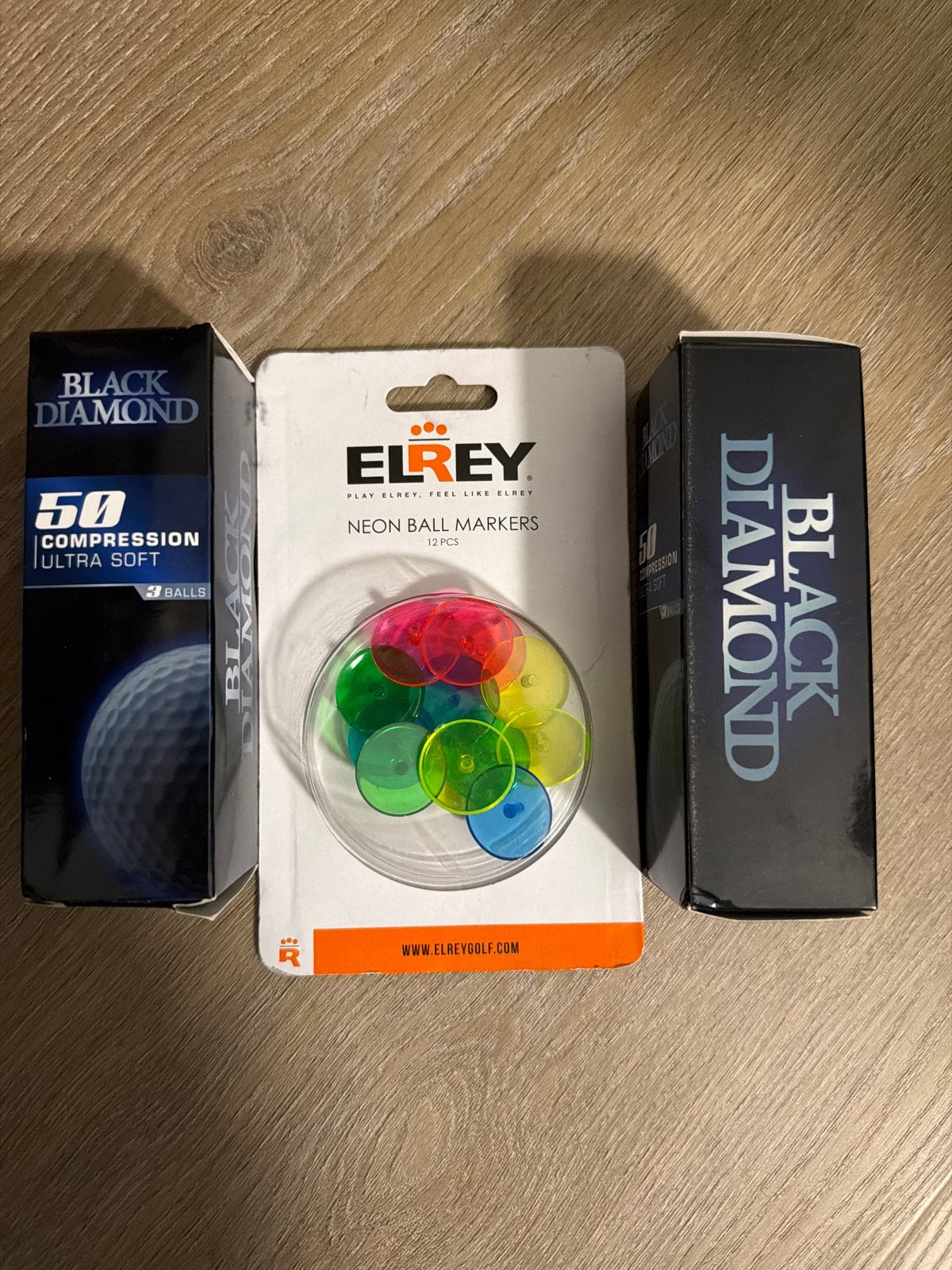 Black Diamond Golfballen & Elrey Neon Ball Markers, Sport en Fitness, Ophalen of Verzenden, Nieuw, Bal(len), Overige merken