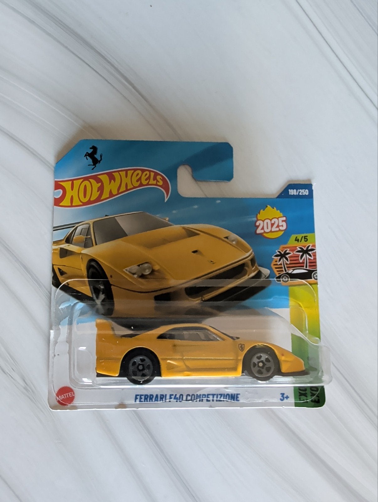 Hot Wheels Ferrari F40 Competizione - Geel (2025), Ophalen of Verzenden, Nieuw