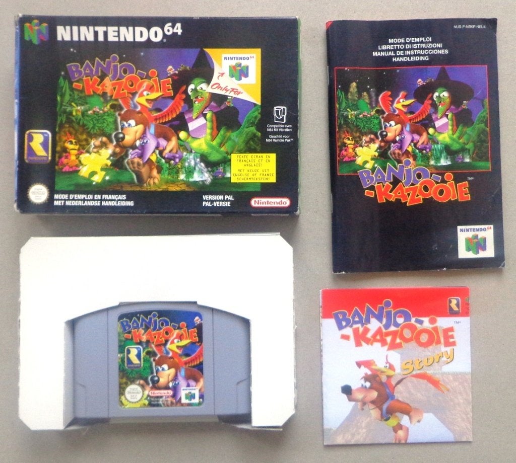 Banjo Kazooie voor de Nintendo 64 Compleet, Avontuur en Actie, Gebruikt, 1 speler, Ophalen of Verzenden