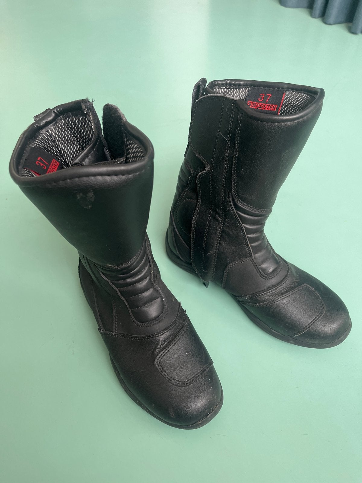 Leren motorlaarzen maat 37, merk Booster, Motoren, Kleding | Motorkleding, Ophalen of Verzenden, Tweedehands, Laarzen