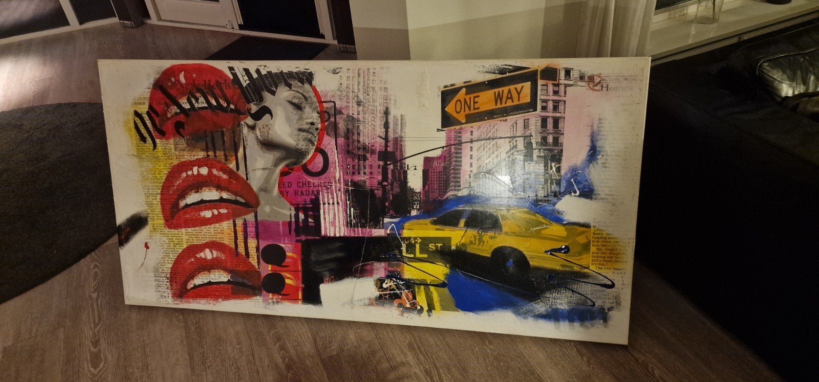 Modern Pop-Art Canvas Schilderij - New York Thema, Ophalen