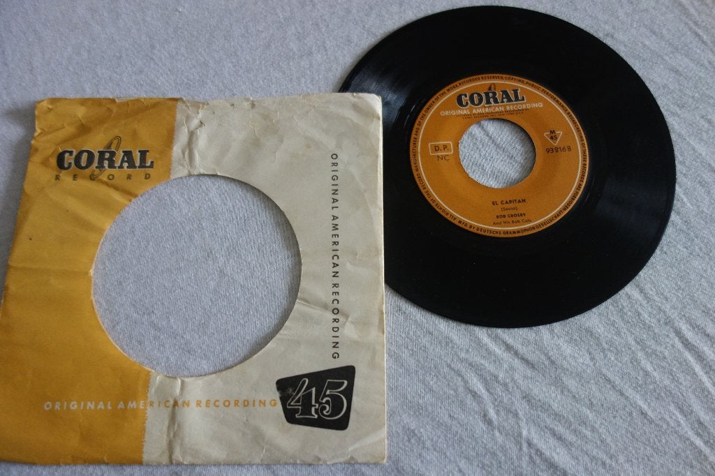 Single Bob Crosby Label Coral, Ophalen of Verzenden, Zo goed als nieuw, 7 inch, Pop