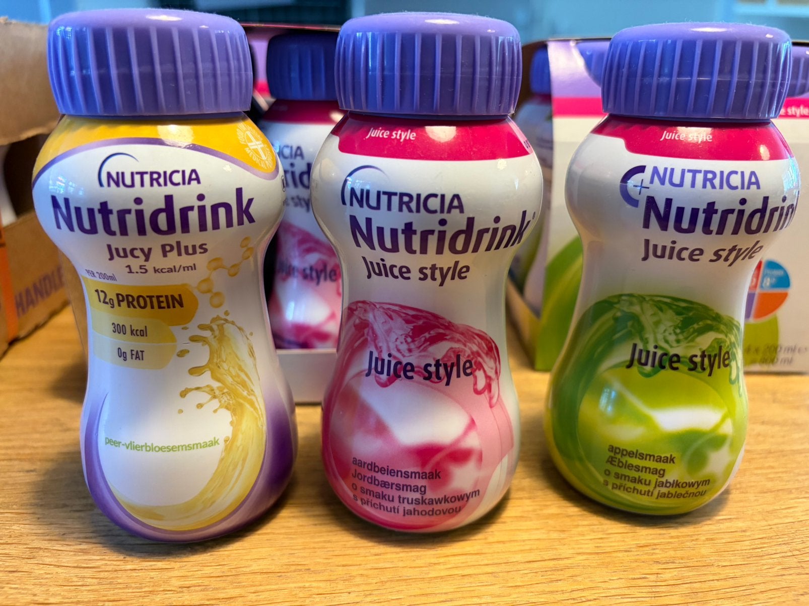 Nutridrink juice, Ophalen