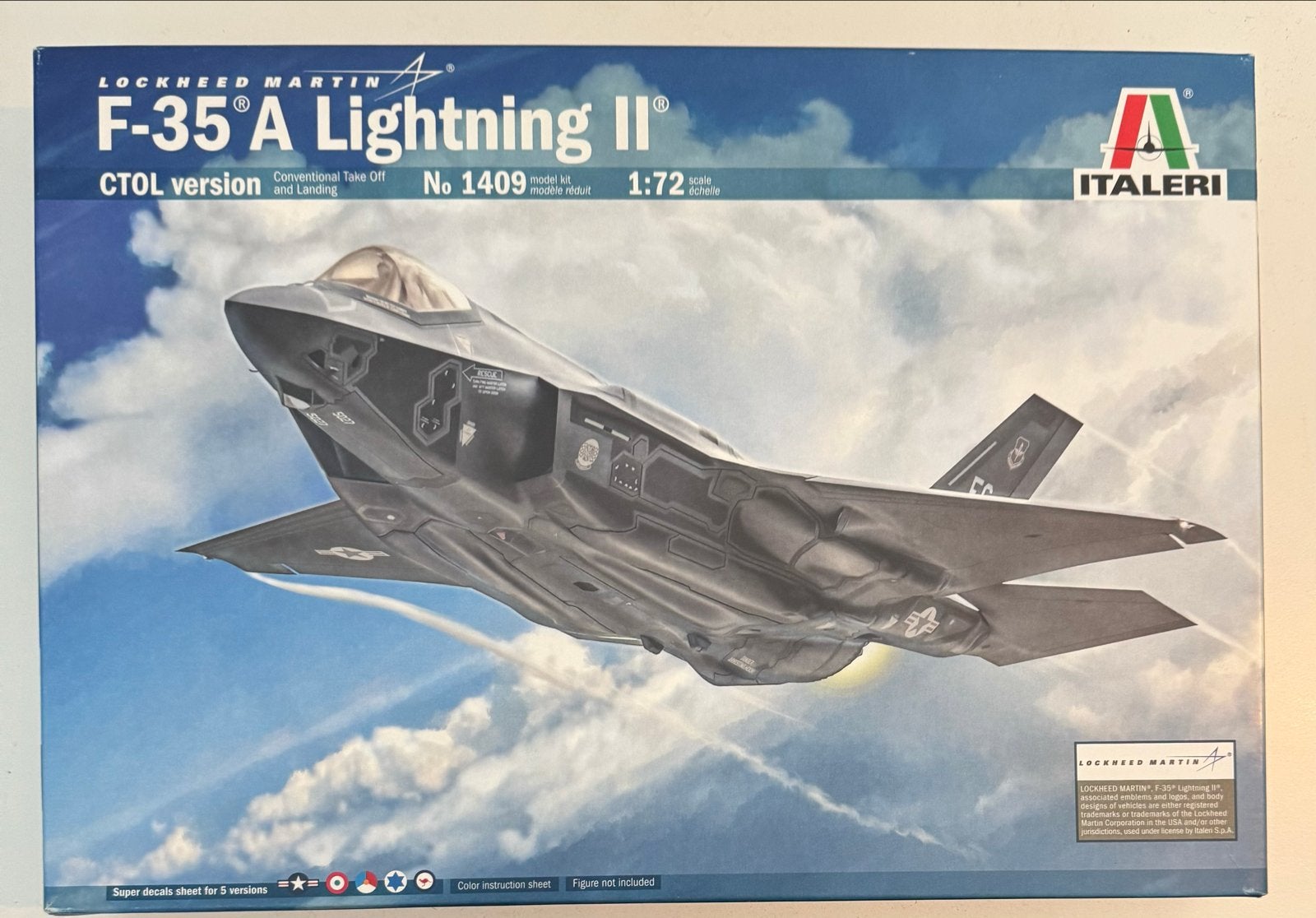 Italeri F-35A Lightning II schaal 1:72 modelbouwkit, 1:72 tot 1:144, Italeri, ., Nieuw