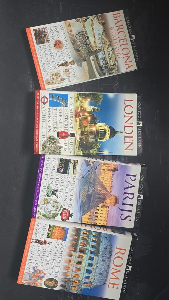 Capitool Reisgidsen: Rome, Parijs, Londen, Barcelona (set), Boeken, Reisgidsen, Gelezen, Capitool, Europa, Ophalen of Verzenden