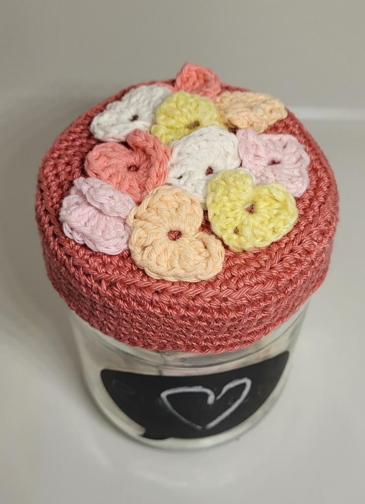 snoeppot hartjes, Ophalen of Verzenden, Nieuw, Haken, Wol of Garen