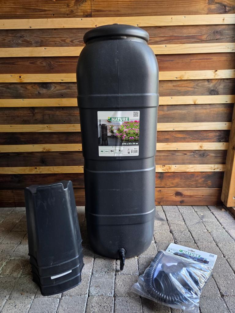Nature Regenton 100L met kraantje en voet, Tuin en Terras, Regentonnen, Ophalen