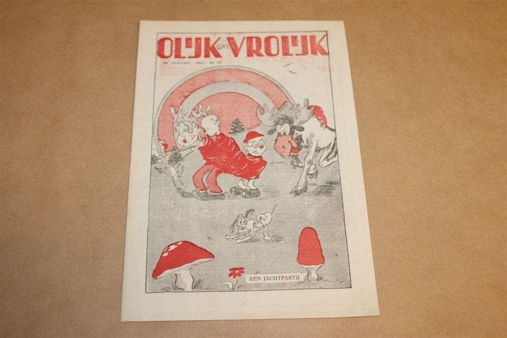 Zeldzaam magazine - Olijk en Vrolijk - No. 45 - 1941 !!, Verzamelen, Ophalen of Verzenden, 1940 tot 1960, Knipsel(s)
