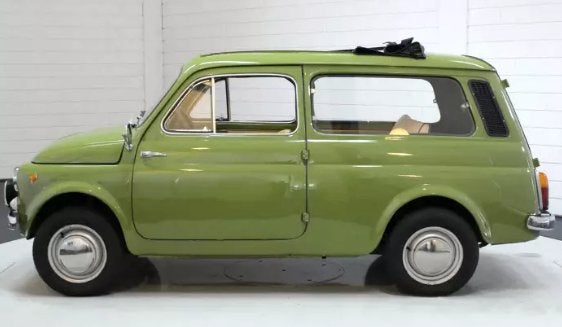 Fiat 500 Giardiniera 1964 Brilliante Groen Schaal 1/18 Norev, Auto, Norev, Ophalen of Verzenden, Norev