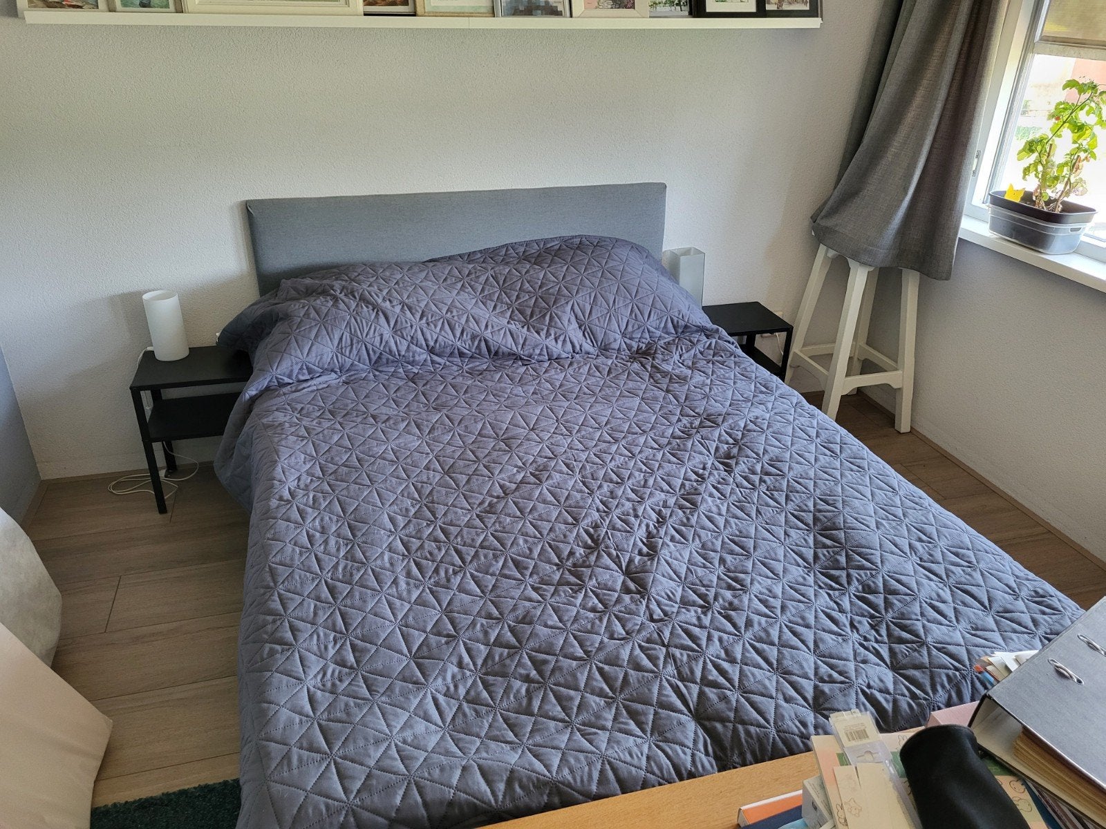 IKEA SÄBÖVIK Boxspring 140x200 cm met topper, Ophalen, Tweepersoons, 140 cm, Zo goed als nieuw