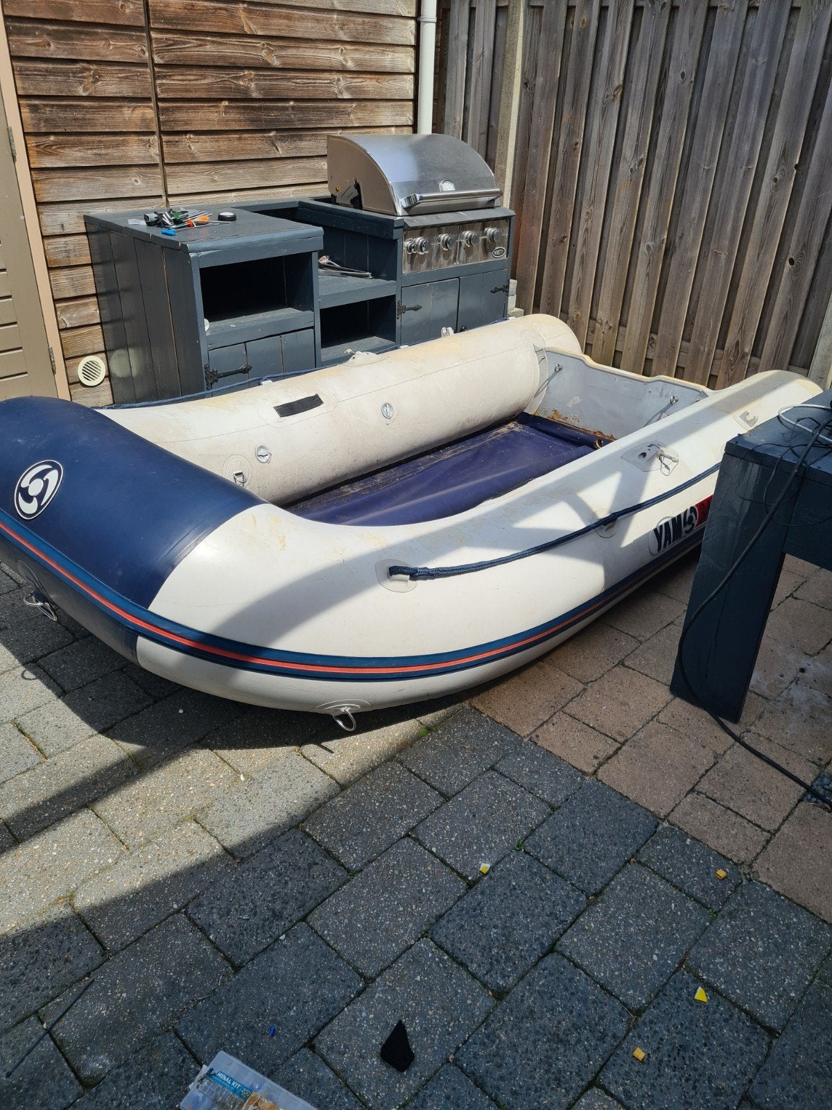 rubberboot yam 340s, Ophalen, Gebruikt, Geen motor, Overige materialen