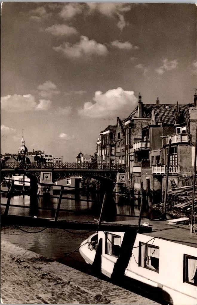 Dordrecht - Voorstraatshaven met nieuwbrug, Verzenden, 1960 tot 1980, Ongelopen, Zuid-Holland