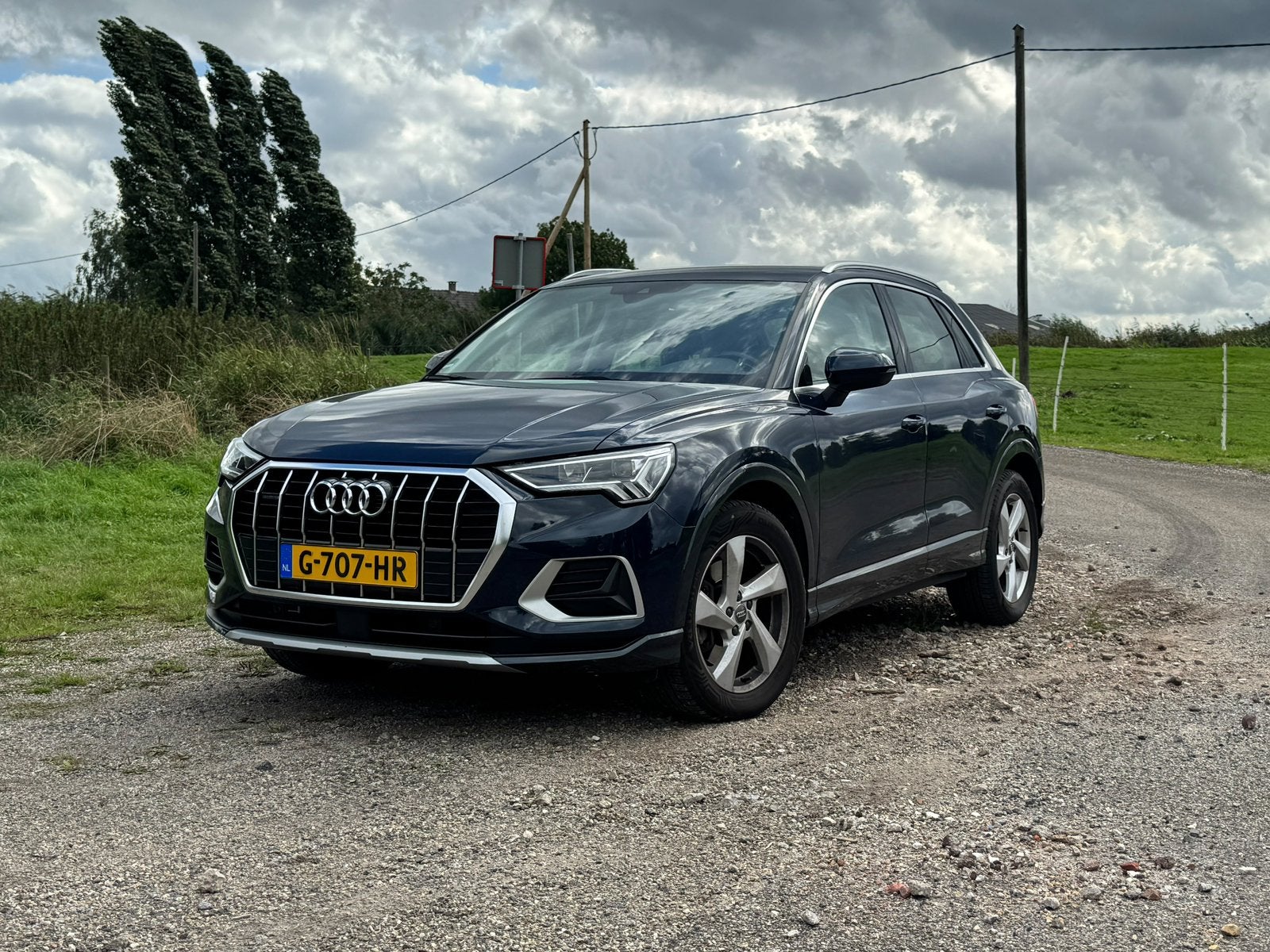 Audi Q3 40 Tfsi 190pk S Tronic Quattro 2019 Blauw, Auto's, Automaat, 1984 cc, Blauw, Vierwielaandrijving