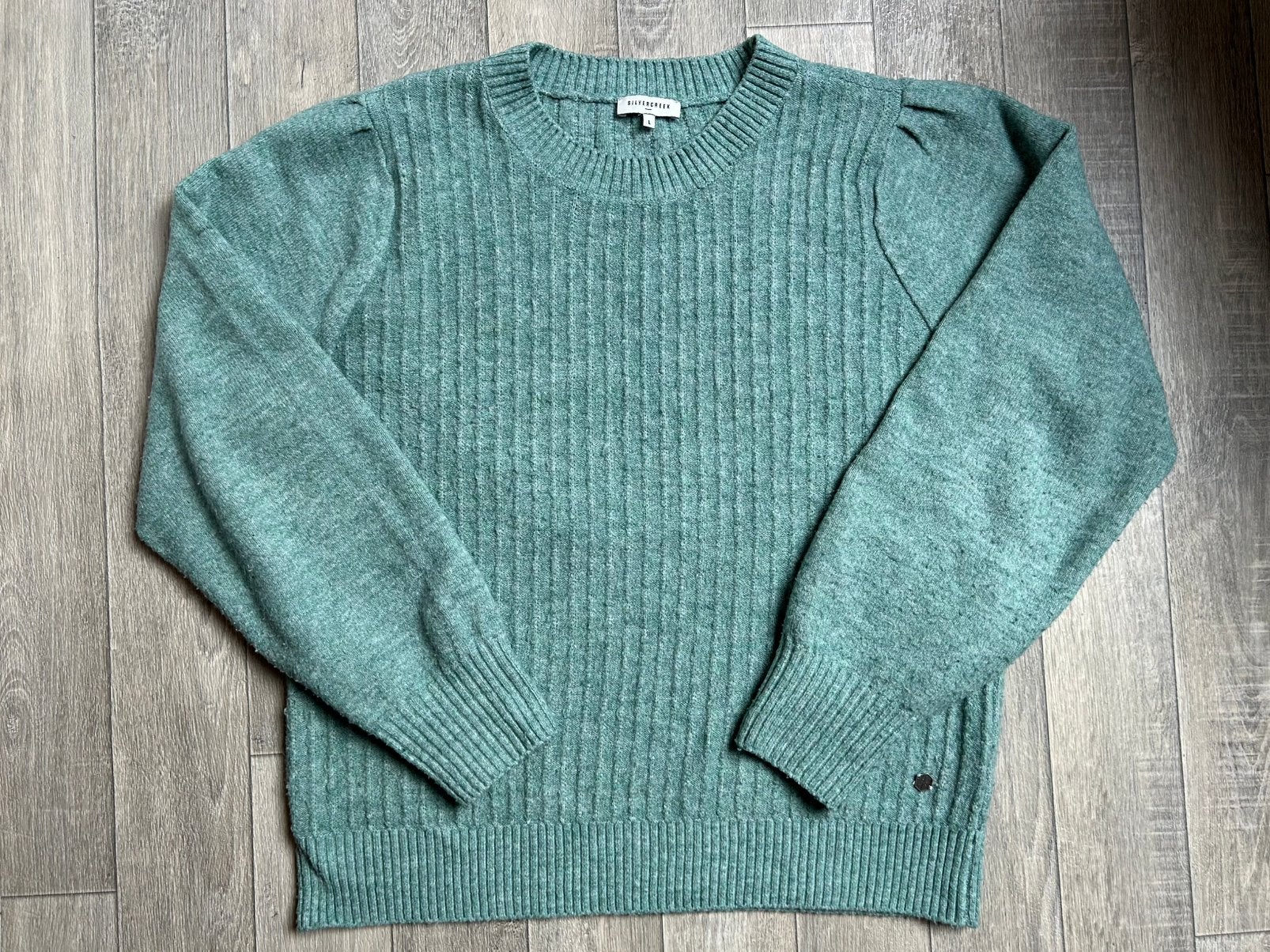 Silver Creek gebreide trui dames mintgroen L, Kleding | Dames, Ophalen of Verzenden, Zo goed als nieuw, Maat 42/44 (L), Groen