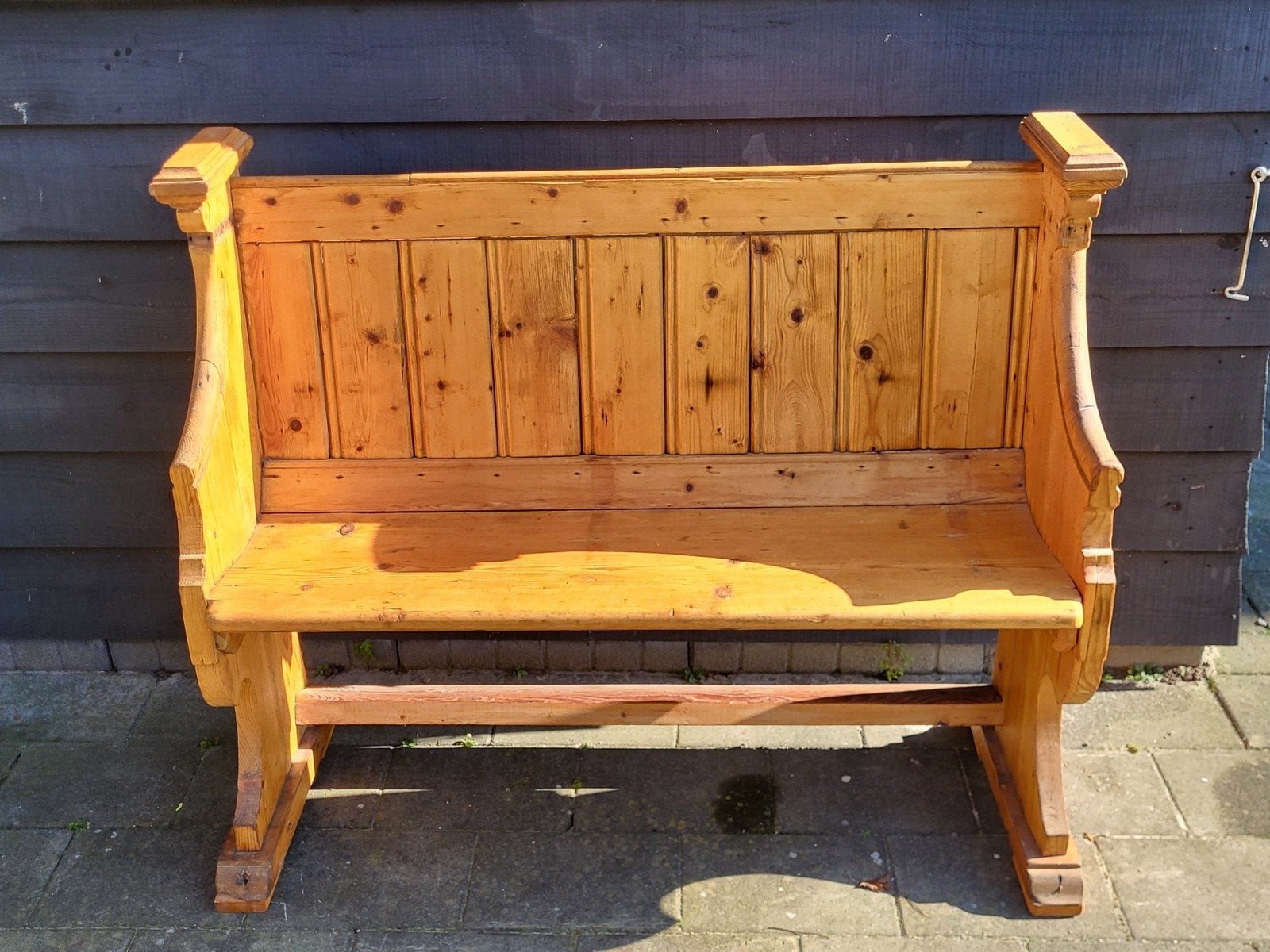 Prachtige antieke kerkbank, Antiek en Kunst, Antiek | Meubels | Stoelen en Banken, Ophalen
