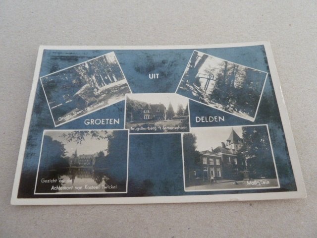Delden 1942 Fotokaart Groeten Uit, Verzamelen, Ophalen of Verzenden, 1940 tot 1960, Gelopen
