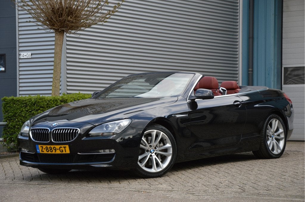 BMW 6 Serie Cabrio 640i High Executive XENON | LEDER | NAVI, Auto's, BMW, Euro 5, Achterwielaandrijving, Cabriolet, Zwart