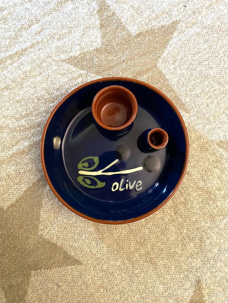 Vintage Siaki Olijvenschaal van aardewerk, Nieuw, Ophalen of Verzenden, Schaal of Schalen, Overige stijlen