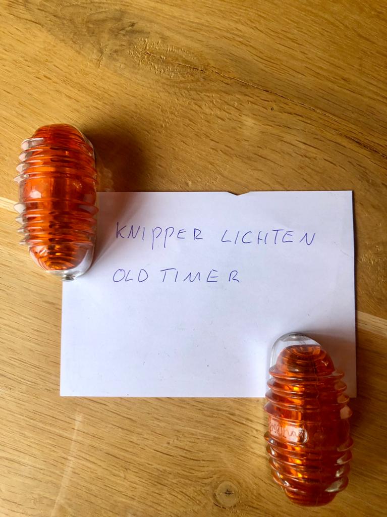 Te koop oldtimer knipperlichten (+/- 1960), Auto-onderdelen, Verzenden