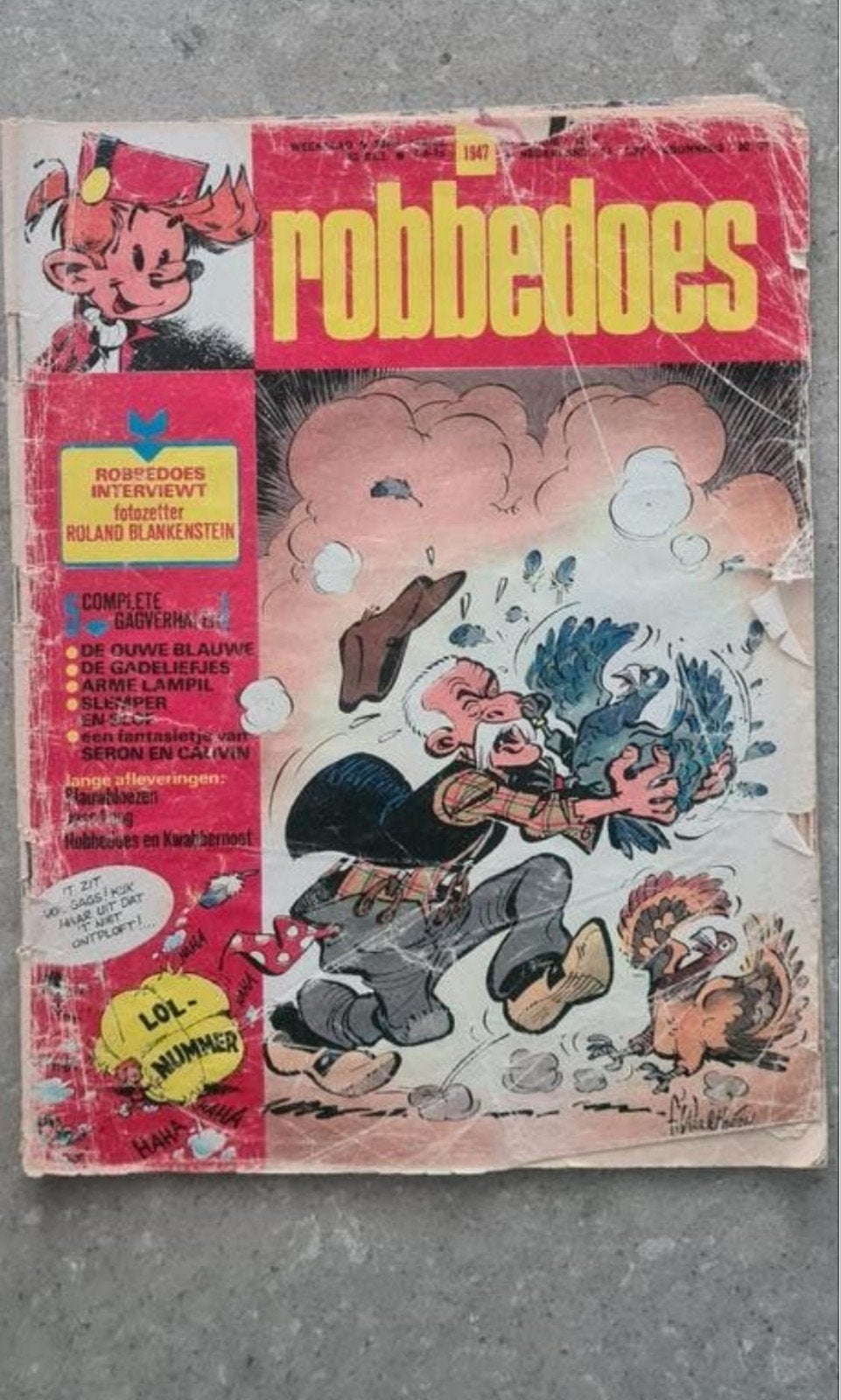 Robbedoes tijdschrift 1975, Boeken, Strips | Comics, Europa, Ophalen of Verzenden, Gelezen, Eén comic