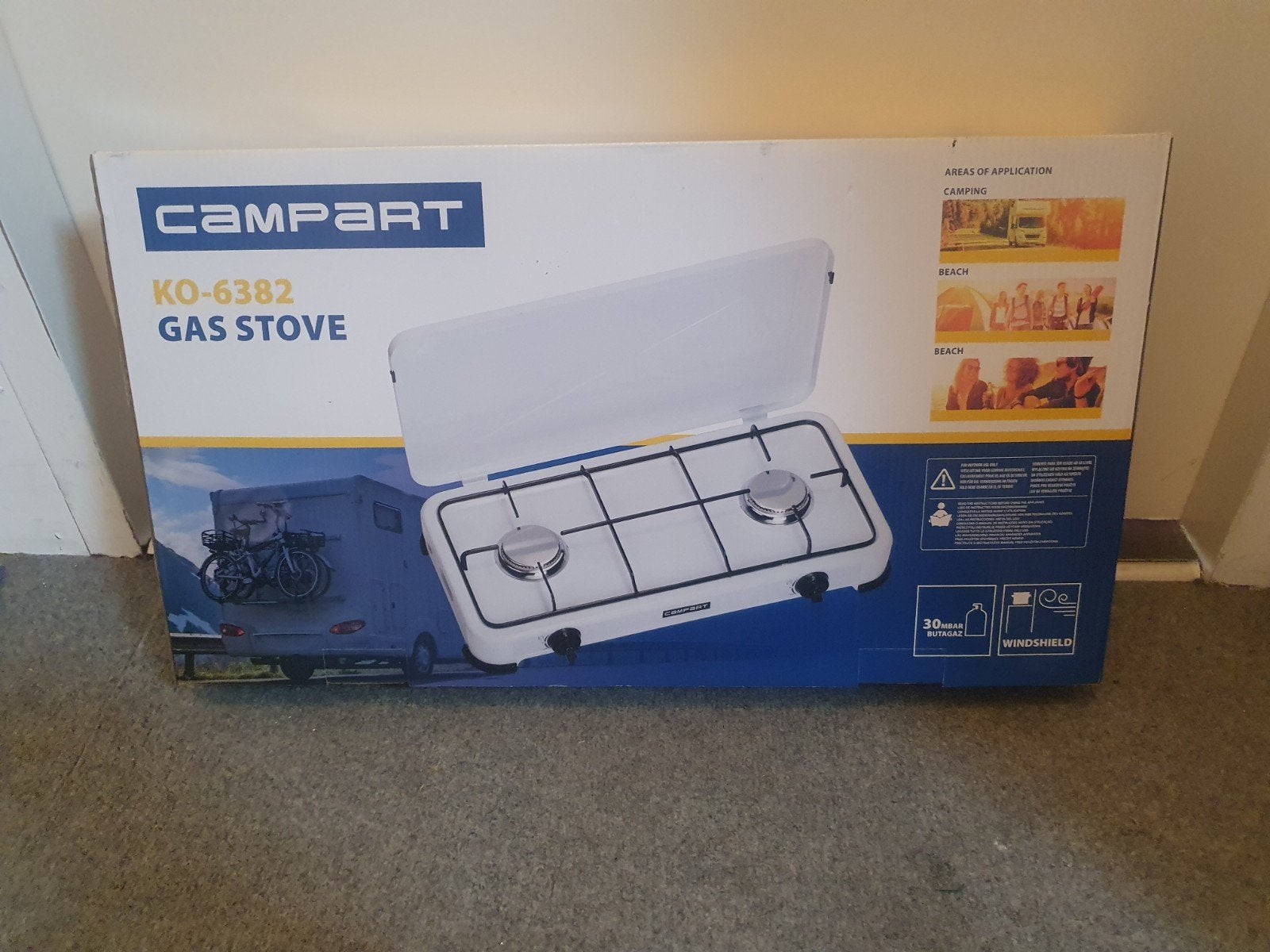 Nieuwe Campart KO-6382 Gasfornuis - Ideaal voor Camping, Ophalen, Nieuw