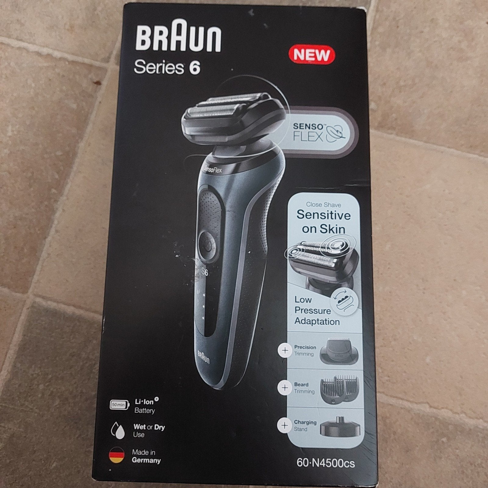 Scheerapparaat braun6 60-n4500cs nat en droog (NIEUW)., Ophalen of Verzenden, Nieuw, Scheren en Epileren