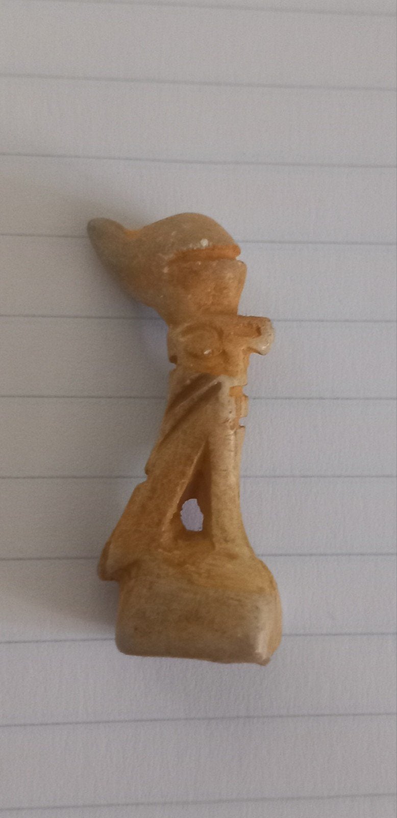 Oud Egyptisch Amulet God Horus - Speksteen, Ophalen of Verzenden