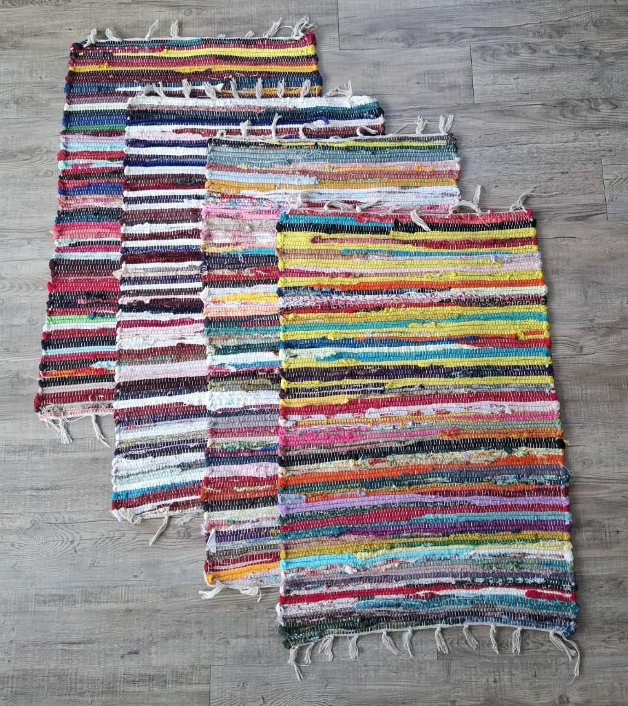 Nieuw Vloerkleed 60 x 90 cm kleur kleuren meerdere strepen, Rechthoekig, Nieuw, 200 cm of meer, 50 tot 100 cm
