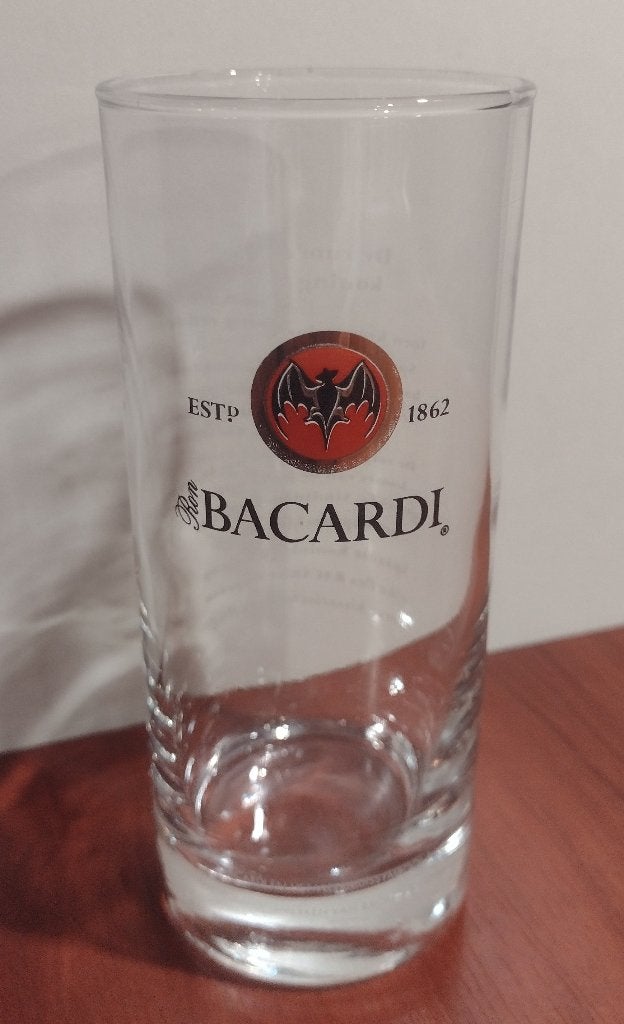Bacardi Long Drink Mix Glas 25cl. (M), Ophalen of Verzenden, Gebruikt, Overige typen