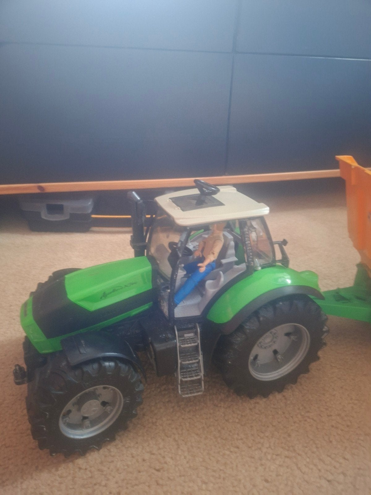 Speelgoed tractor met aanhanger - Groen, Ophalen of Verzenden, Gebruikt