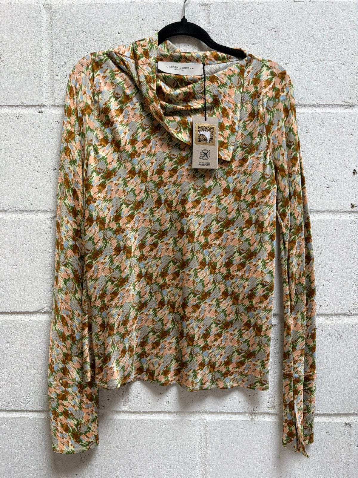 Golden goose blouse L €490 flower print, Ophalen of Verzenden, Zo goed als nieuw, Maat 42/44 (L)