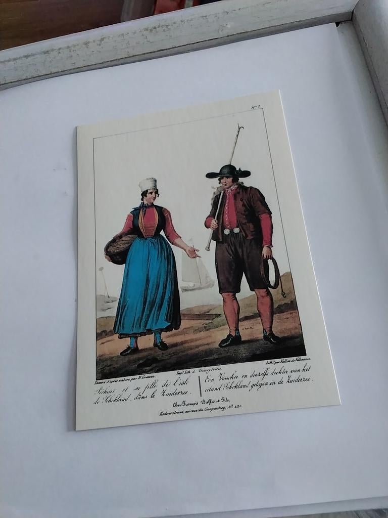 SCHOKLAND  klederdracht  eiland Schokland (ontruimd 1859), Ophalen of Verzenden, Voor 1920
