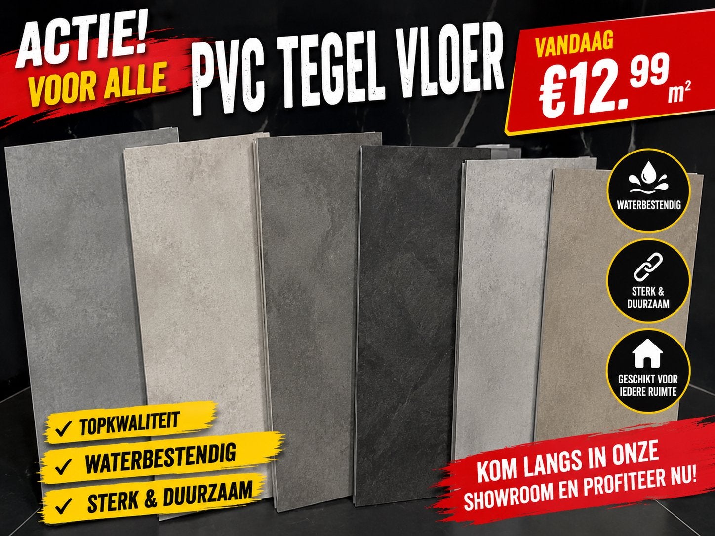 Actie Vloer!!, Ophalen, 75 m² of meer, Overige typen, Nieuw