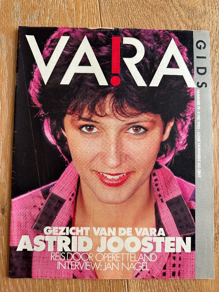 VARA Gids 11 mei 1985, met Astrid Joosten, Sandor Popovic, Ophalen of Verzenden, Gelezen