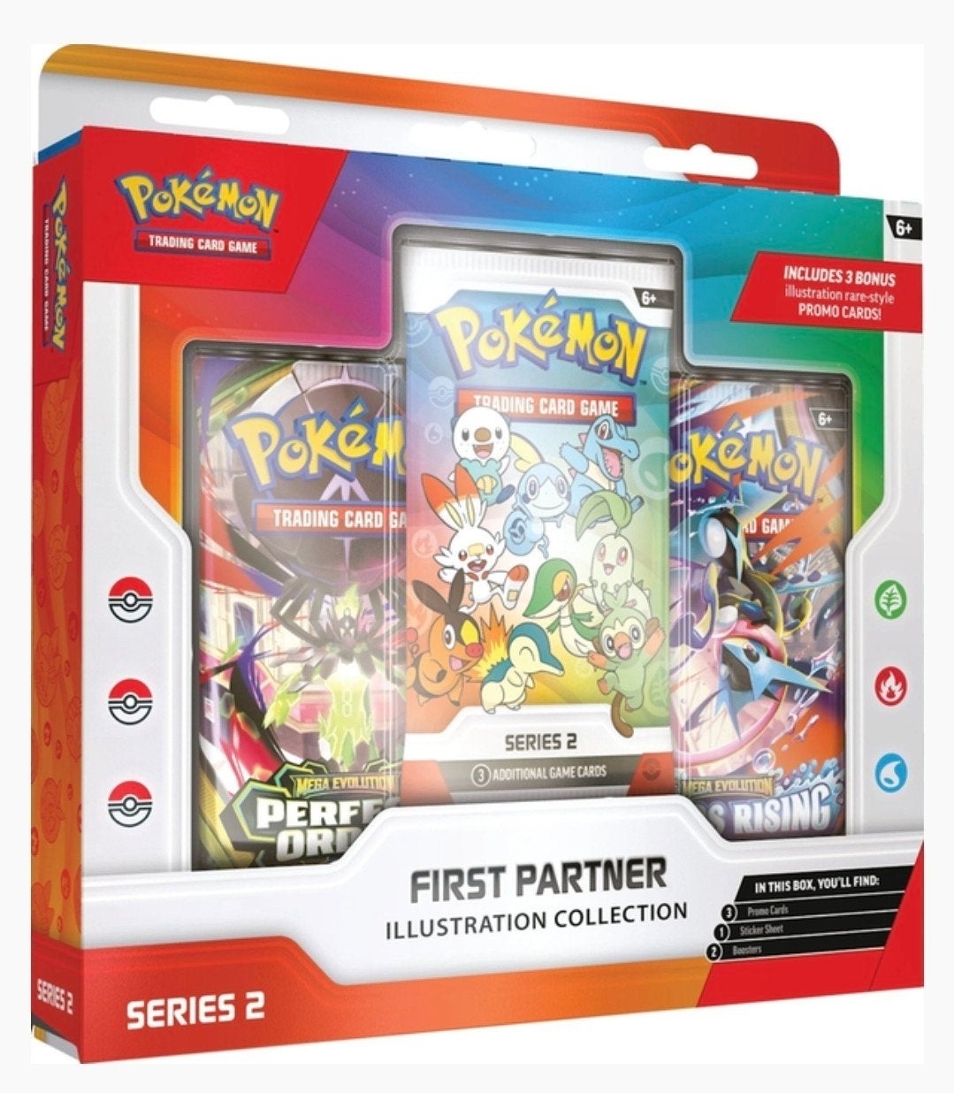 First Partner 2 of 3 Box Case (6x) 30th Pokemon, Ophalen of Verzenden, Nieuw, Overige typen, Foil