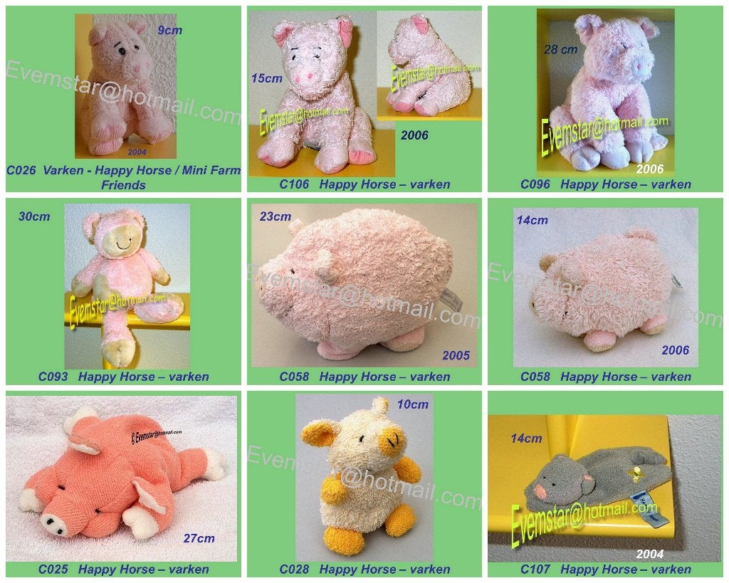 Varken Varkentje Evora Ty Marca Hema Nicotoy ea merken, Ophalen, Zo goed als nieuw, Overige typen