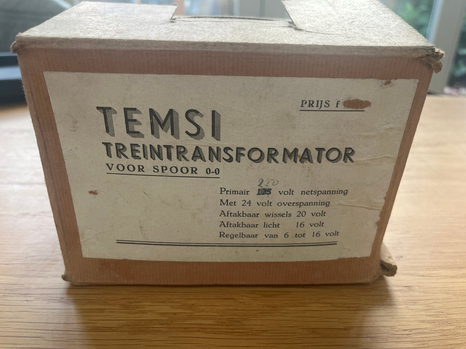 TEMSI Treintransformator voor Spoor 0-0, 220V, 80 Watt, Gebruikt, Ophalen, Overige merken, Transformator of Voeding